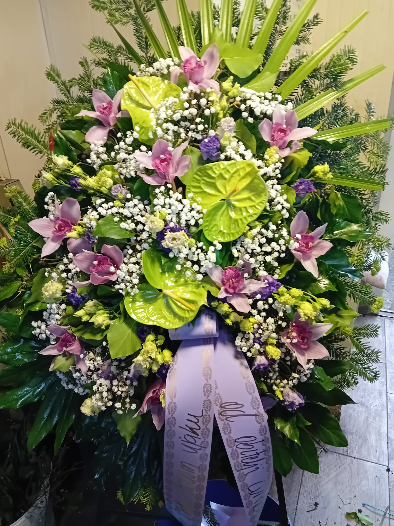 Aranžman za lijes crveno