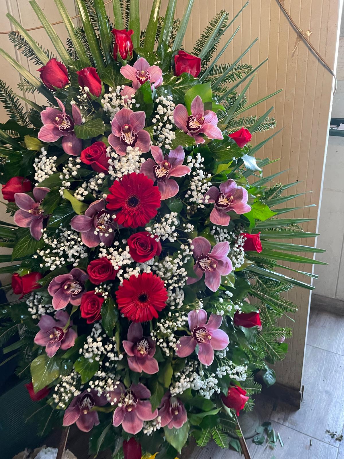 Aranžman za lijes rozo